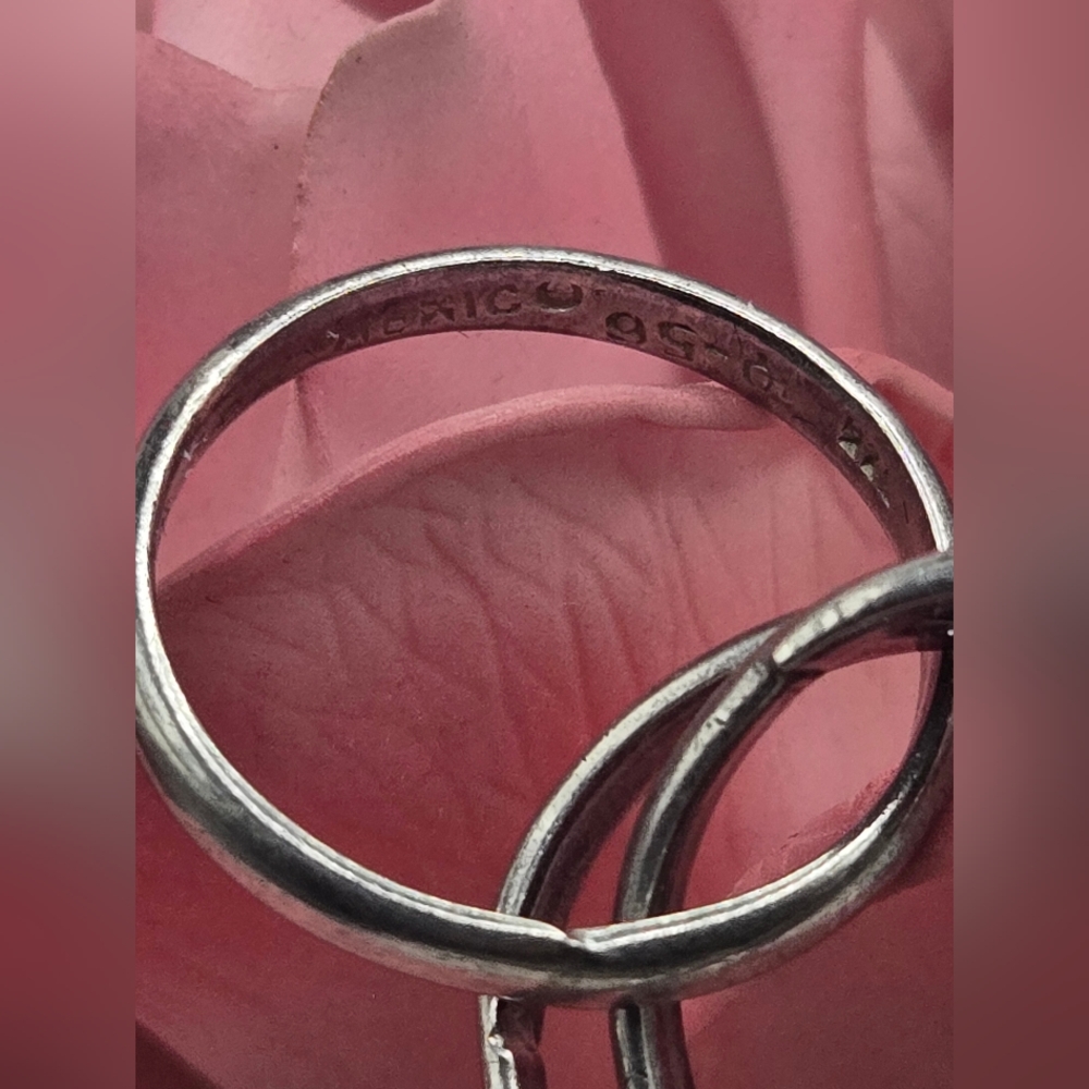 Sterling Silver Mexico Ring Set - image 3